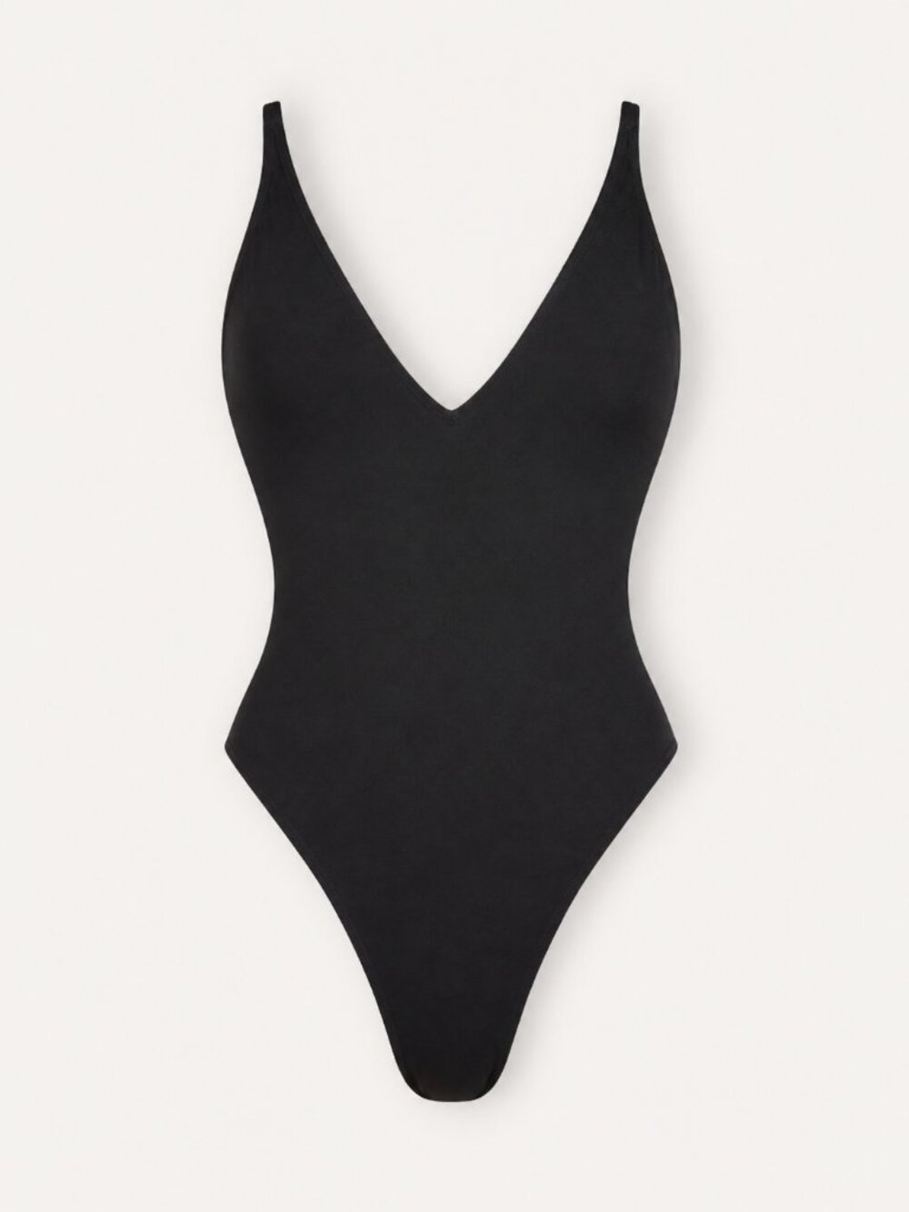 NWT TA3 Shaping Swimwear Hi Cut Plungey in Black Size XS Reg/Long